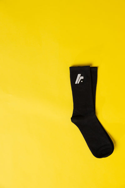 Black Logo Socks
